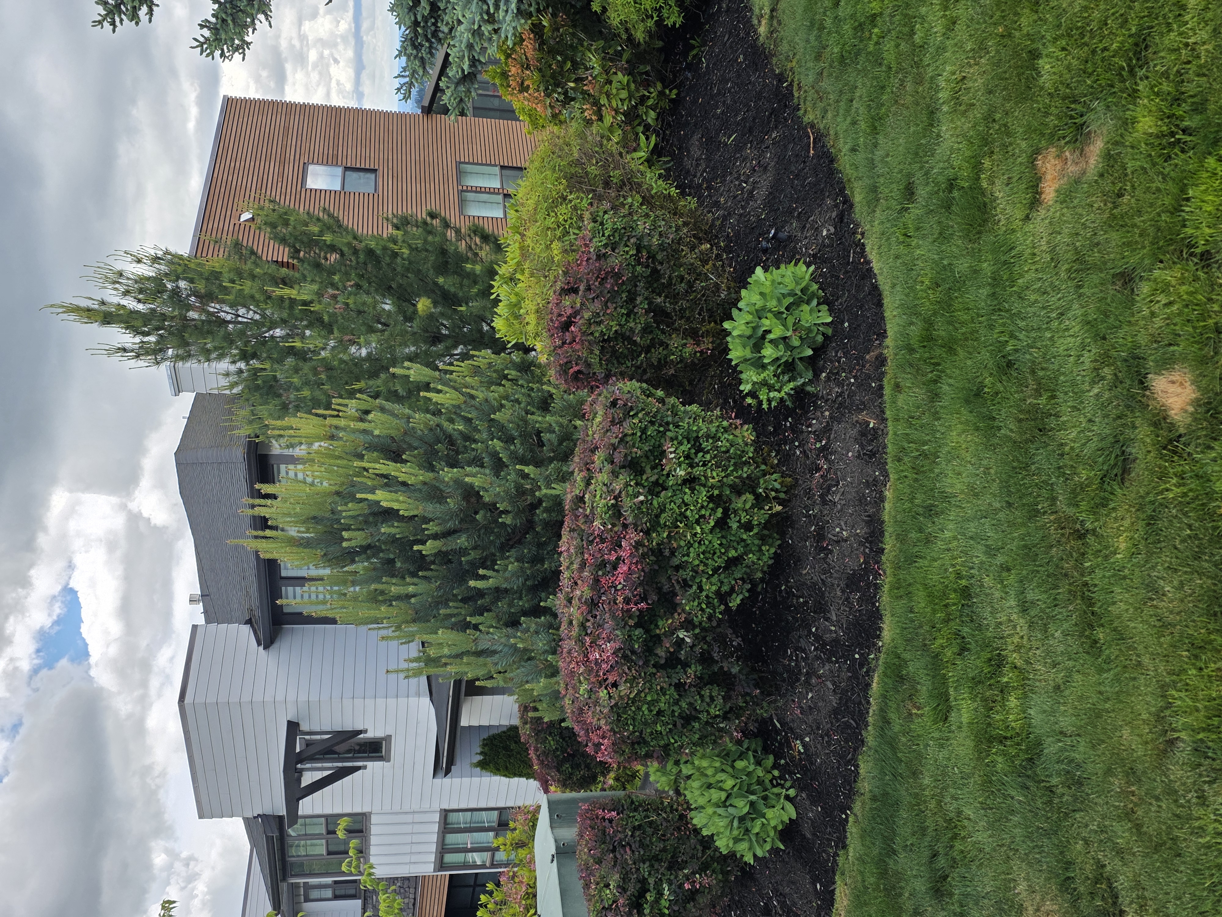 After mulch installation