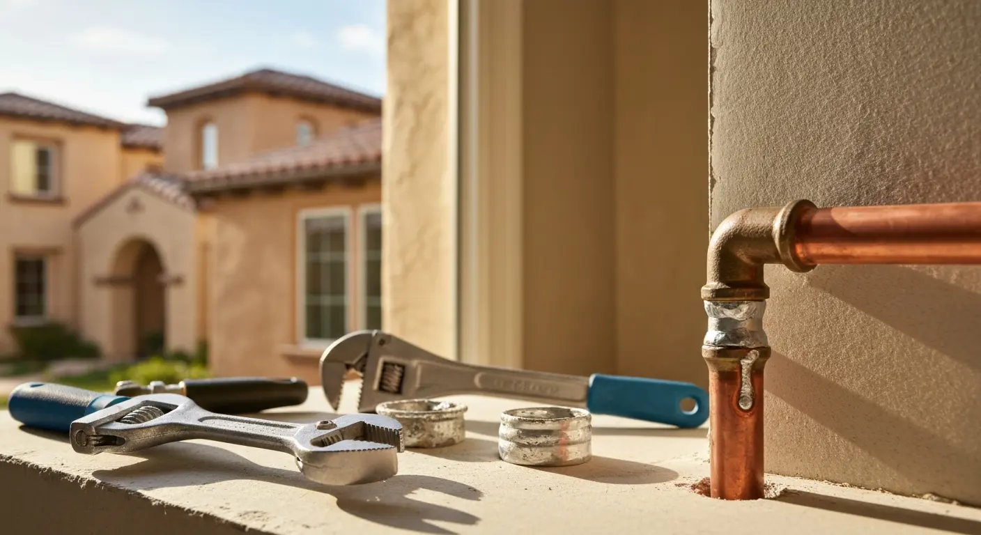 Emergency plumbing repair in San Marcos neighborhood