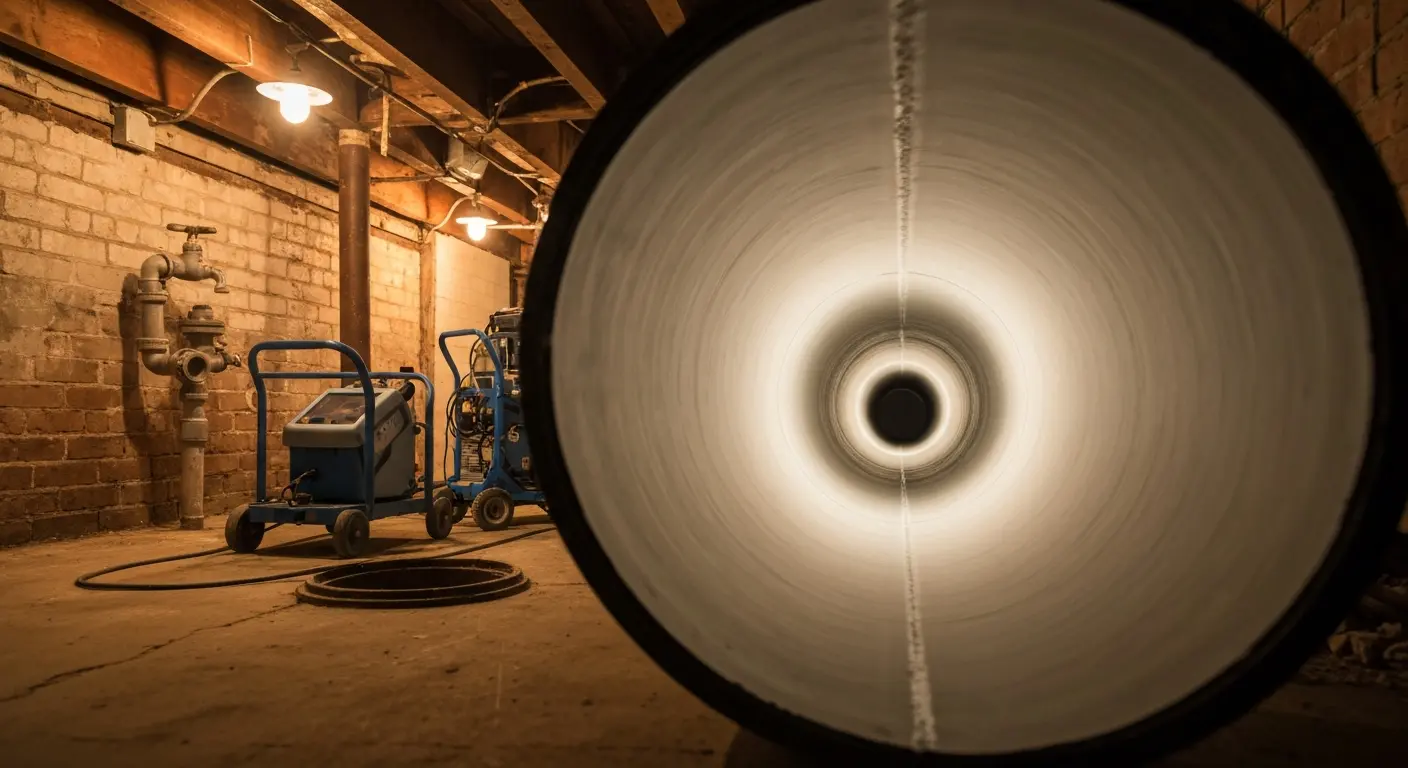 Corroded sewer pipe lining