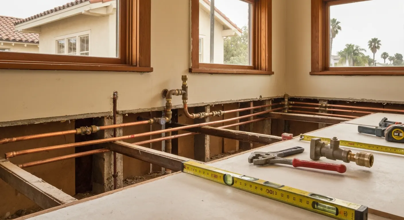 Whole house repipe installation