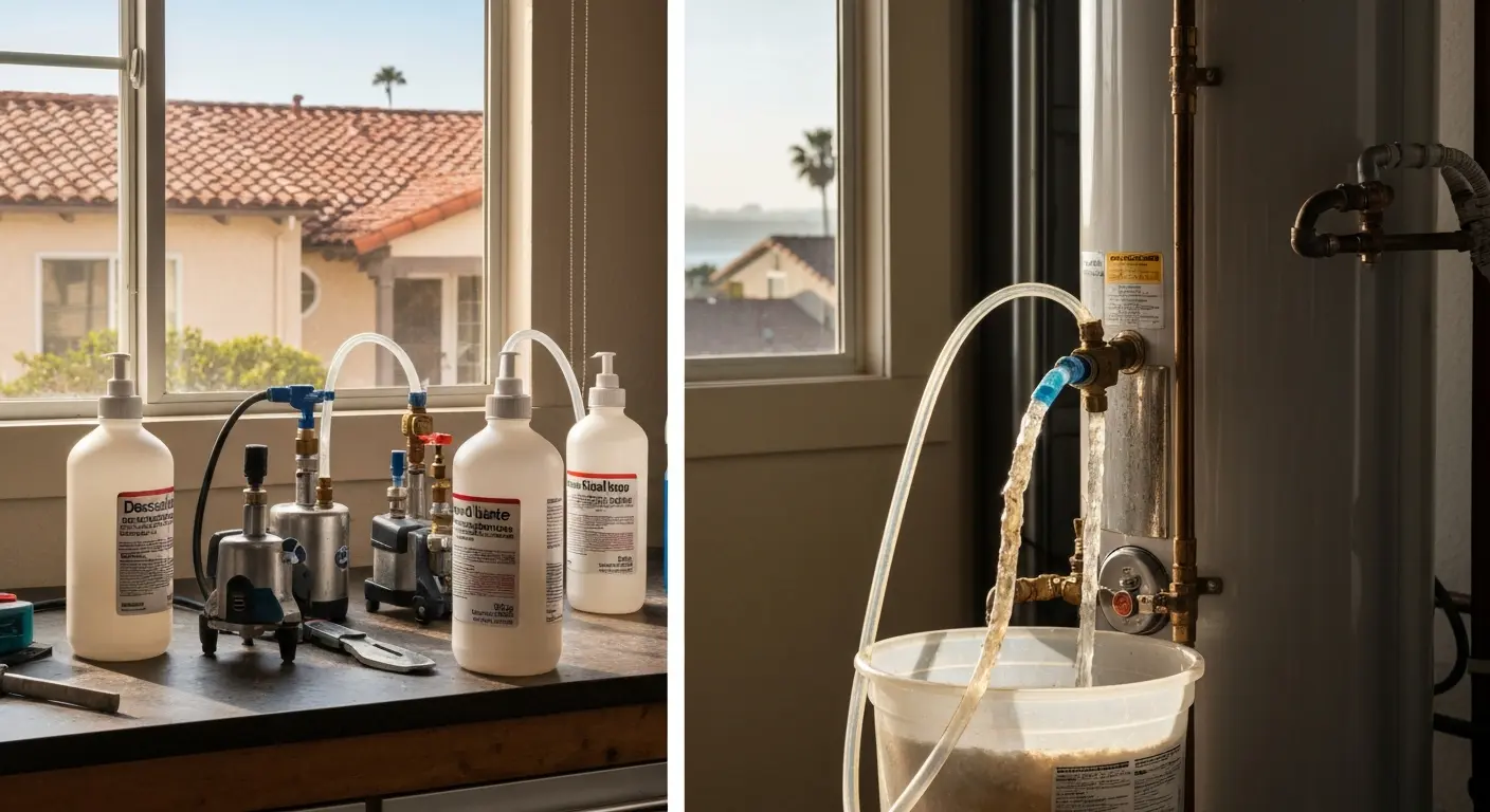 Water heater maintenance service