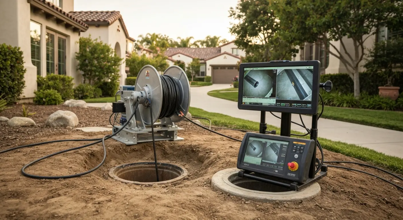 Sewer line video inspection