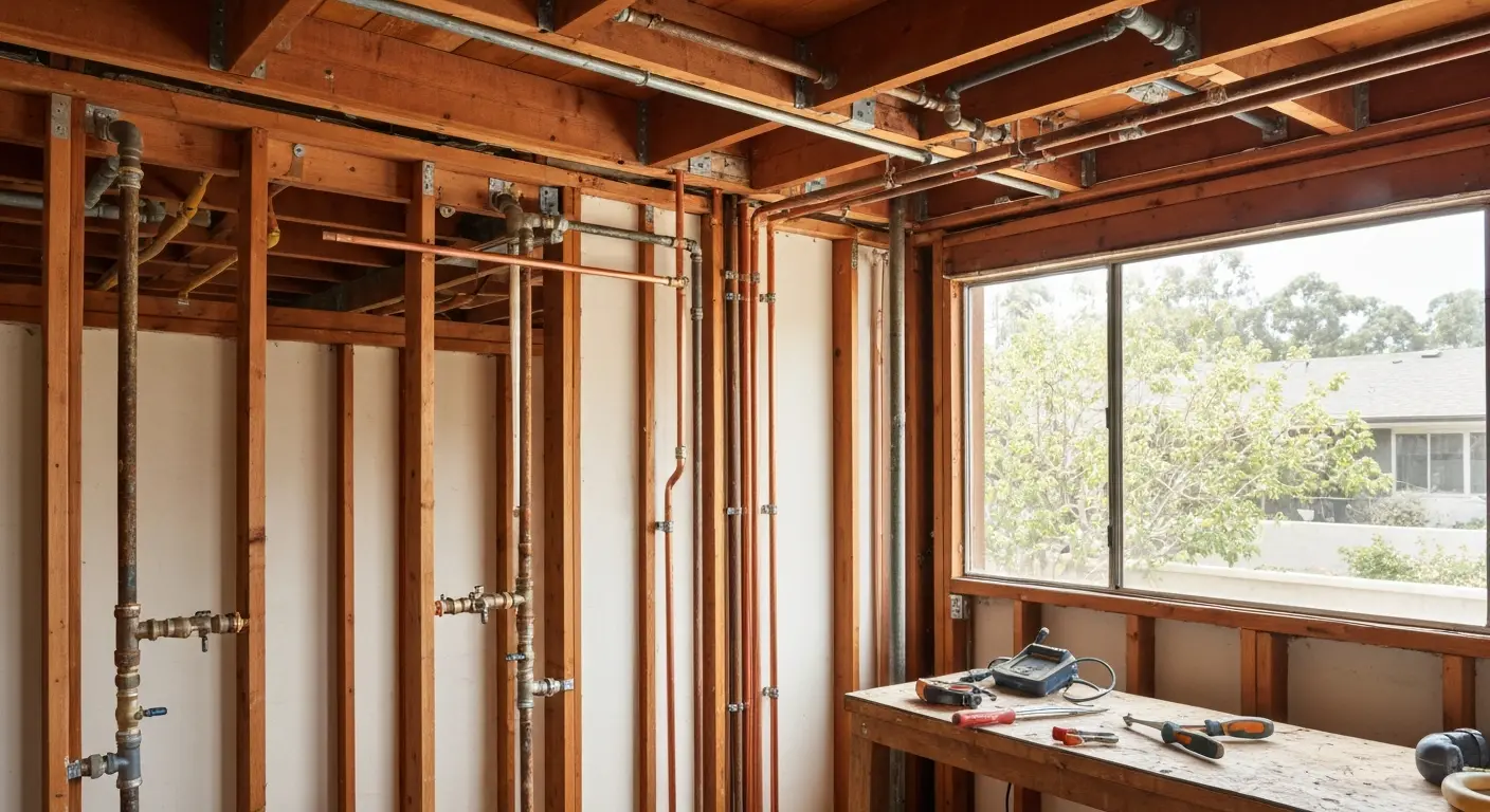 Whole house repipe installation