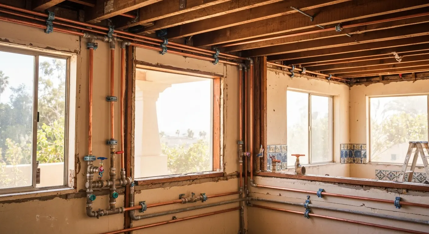 Whole house repipe installation