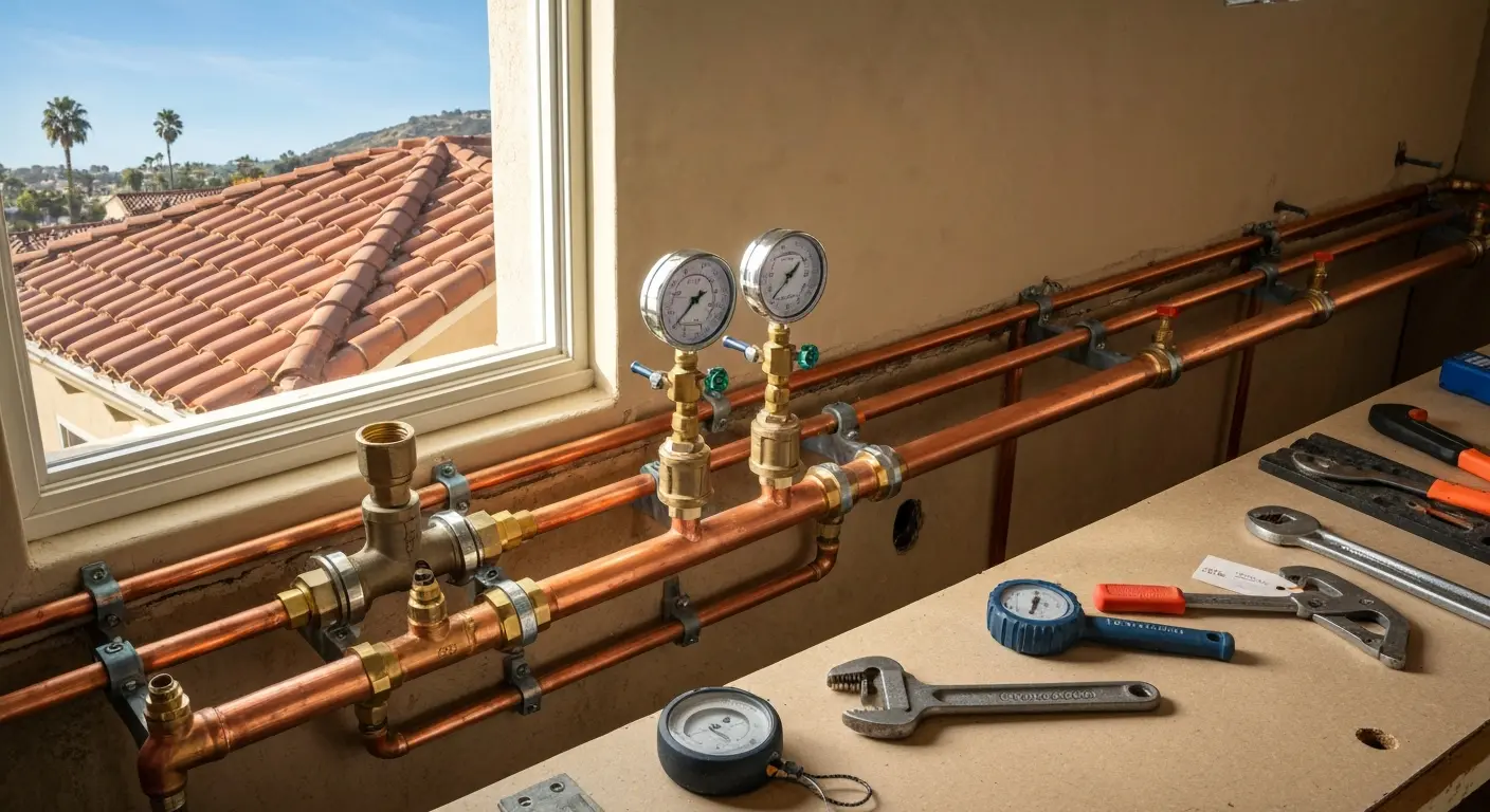 Whole house repipe installation