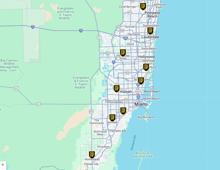 9 Convenient Locations Around Miami To Choose From