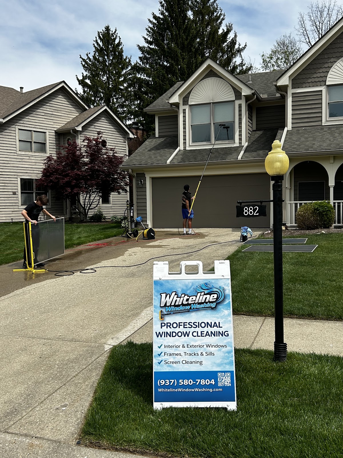 Crystal clear home windows cleaned by Whiteline Window Washing San Diego