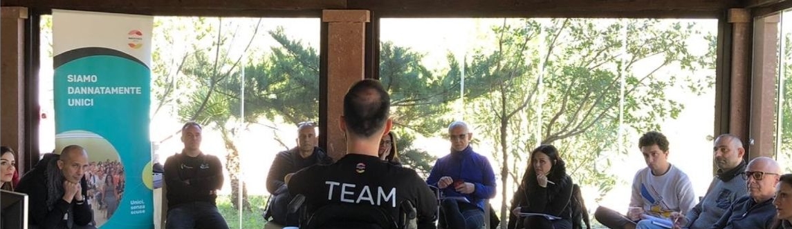 Massimiliano Sechi durante un percorso di coaching NOEXCUSES Academy