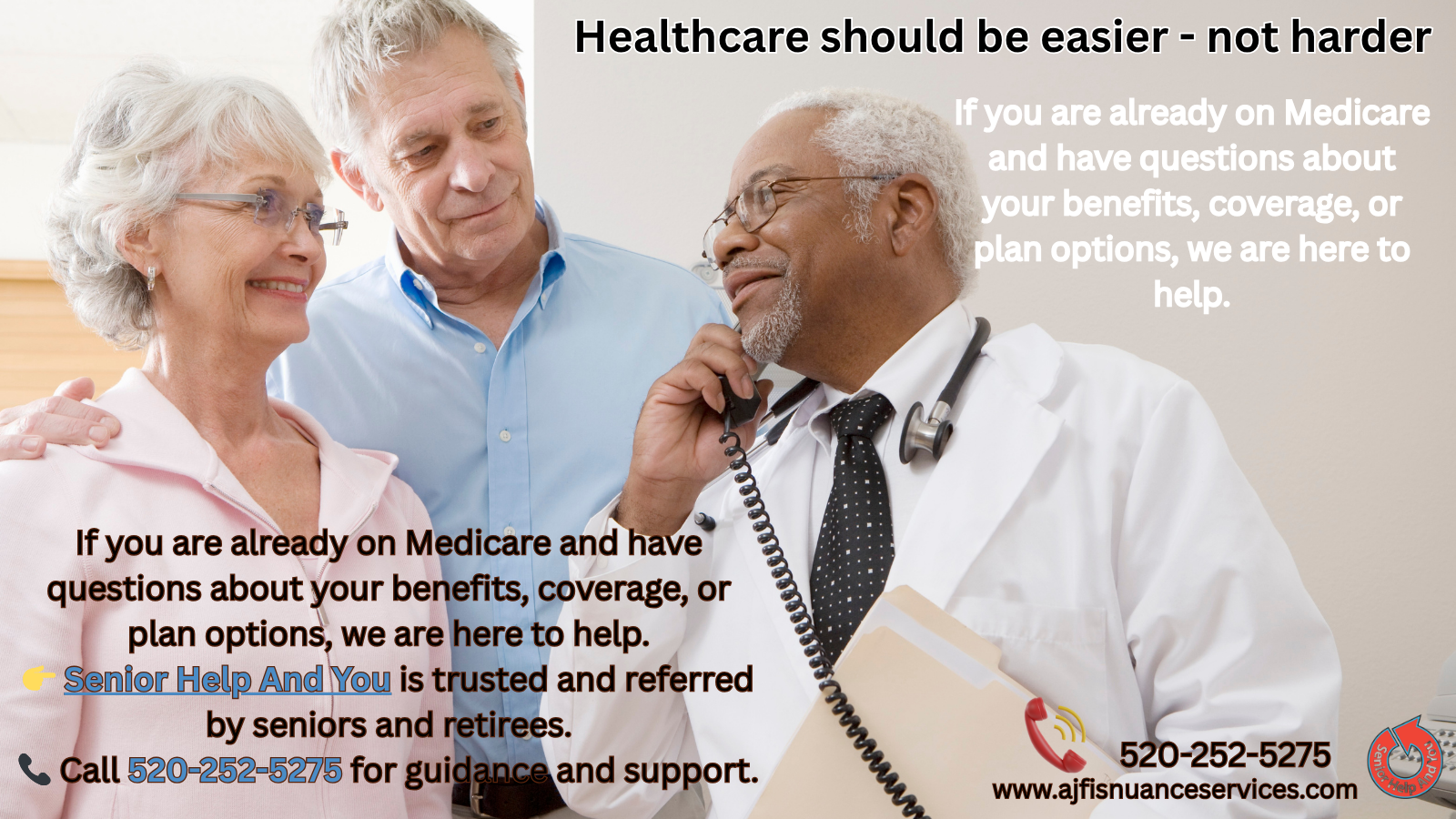 enior couple learning Medicare telehealth visits may be done by phone or video from home.