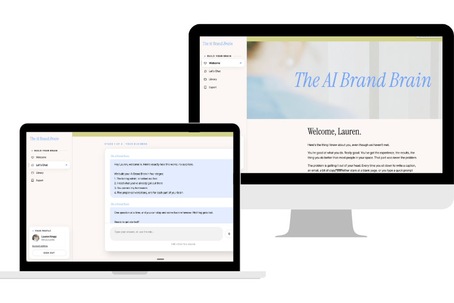 The AI Brand Brain conversation