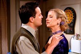 Chandler and Pheobe from TV Show Friends Chandler and Pheobe from TV Show Friends