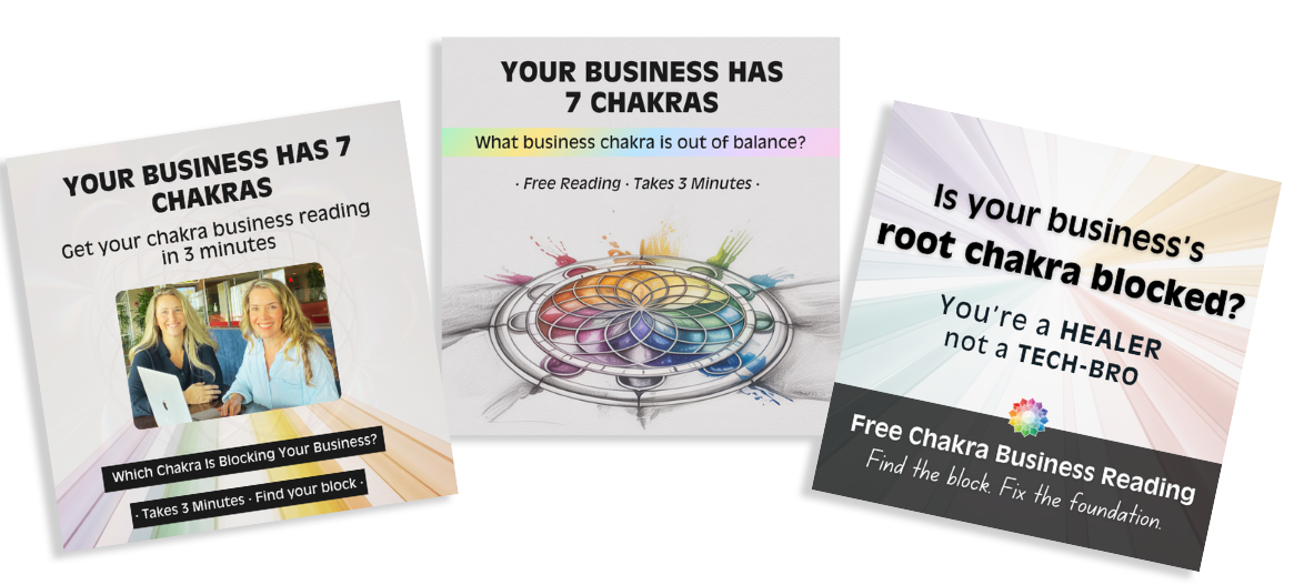 Business Chakra Quiz paid social creatives