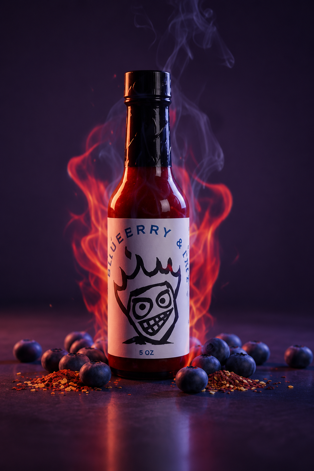 Blueberry hot sauce