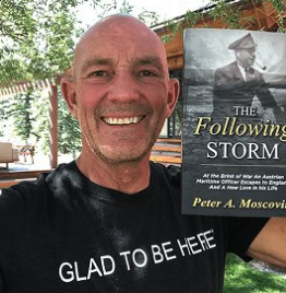 Reader holding The Following Storm