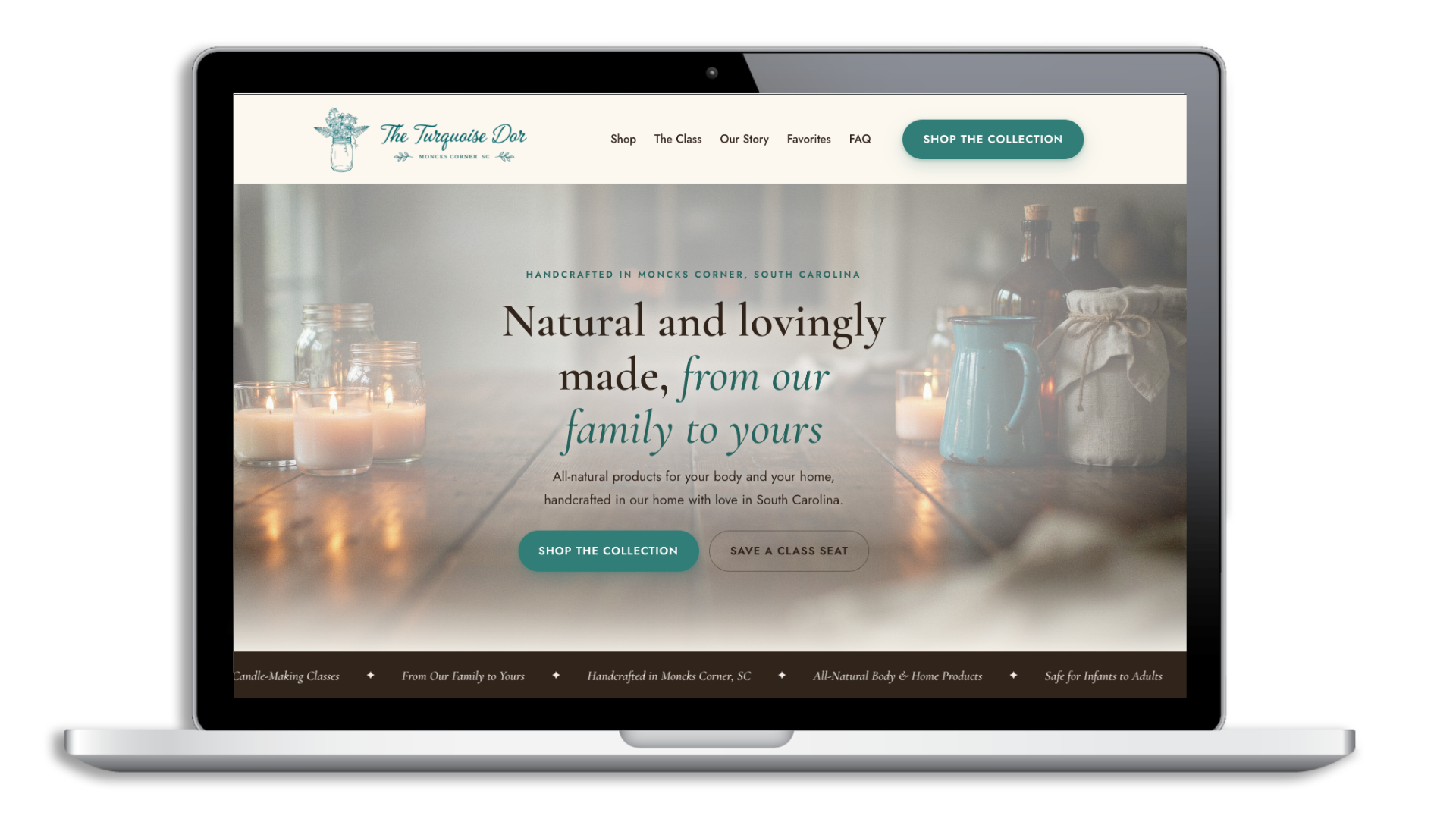 The Turquoise Door website redesign concept