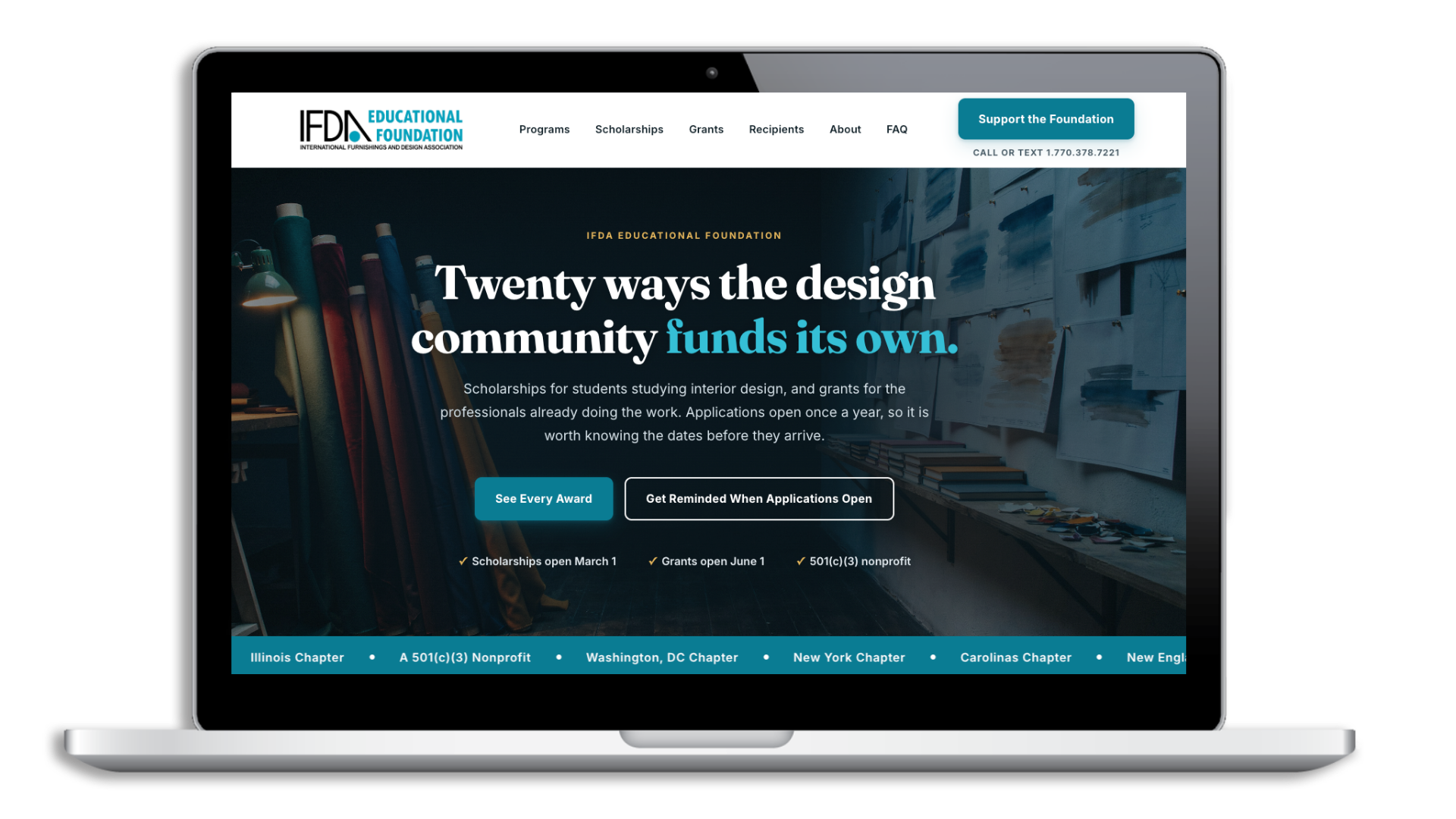 IFDA website redesign concept