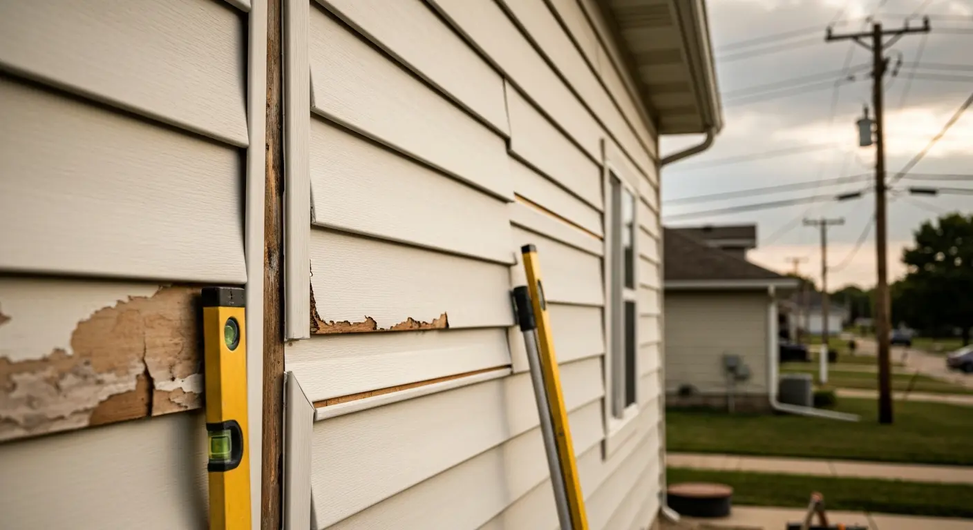 Storm damage siding repair