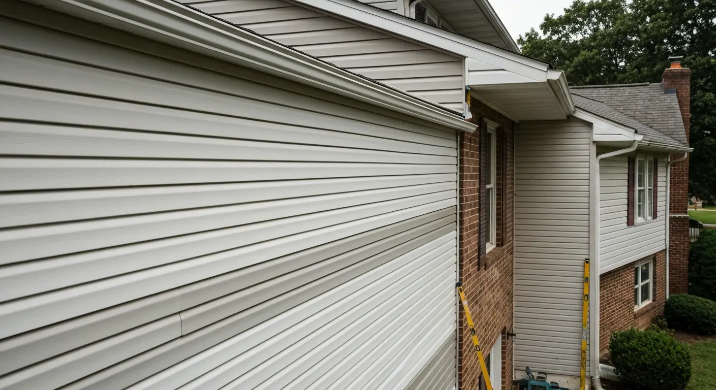 Vinyl siding installation