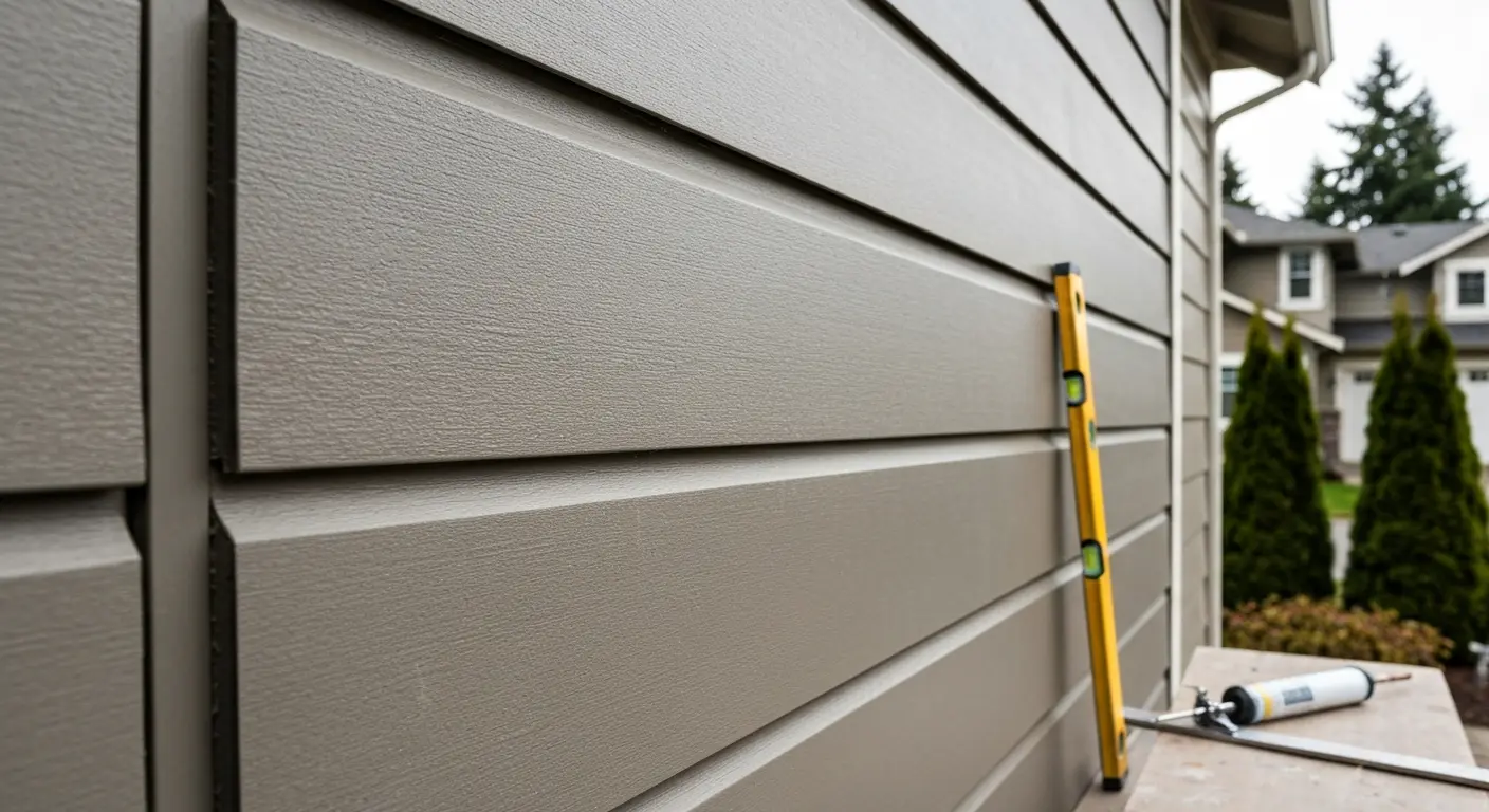 Hardie board siding on home exterior