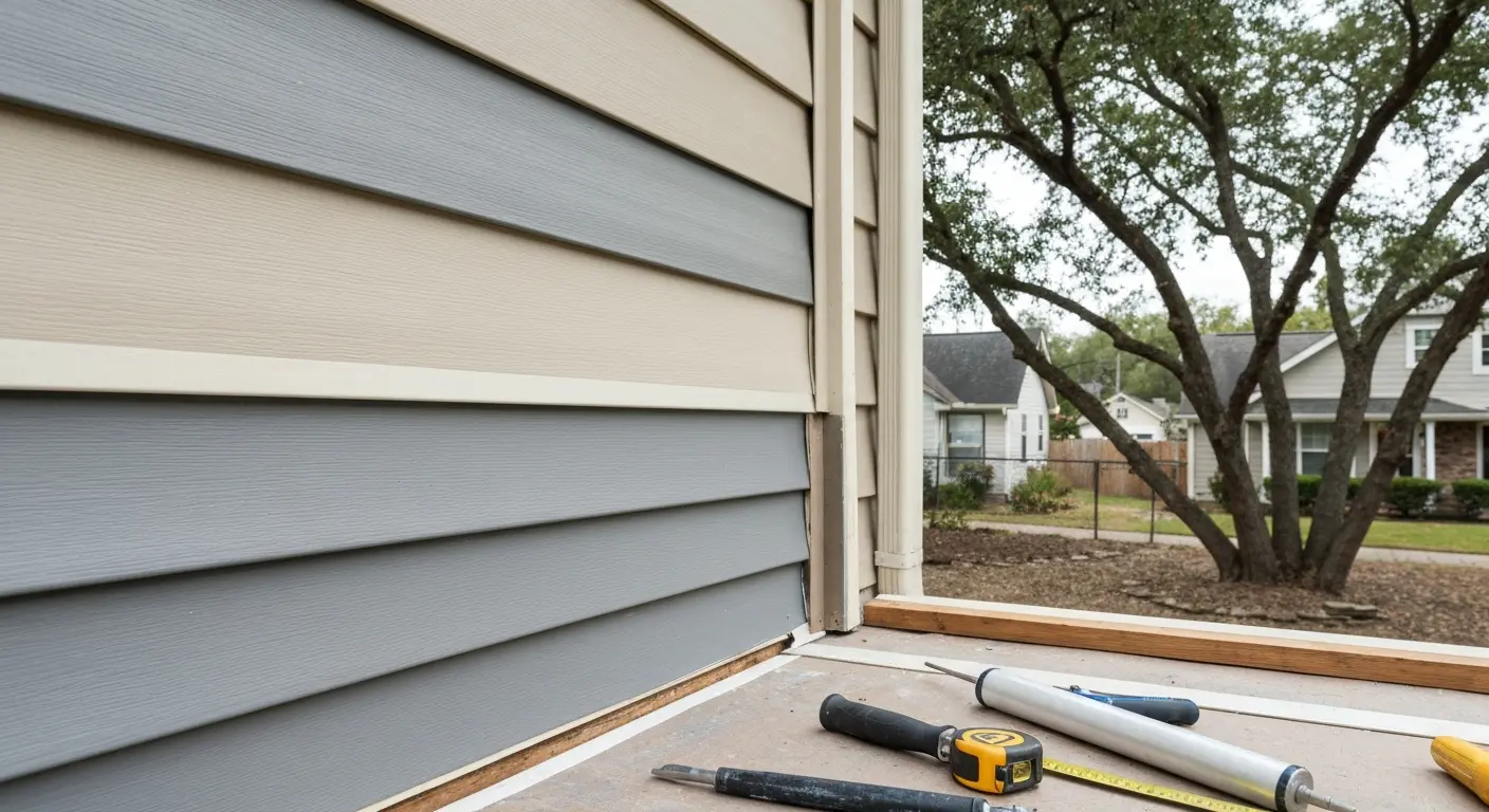 Siding repair work