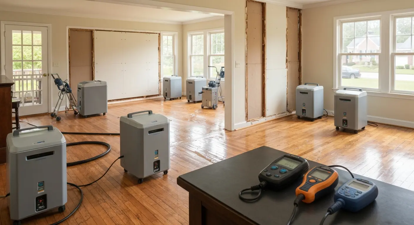 Flood damage restoration