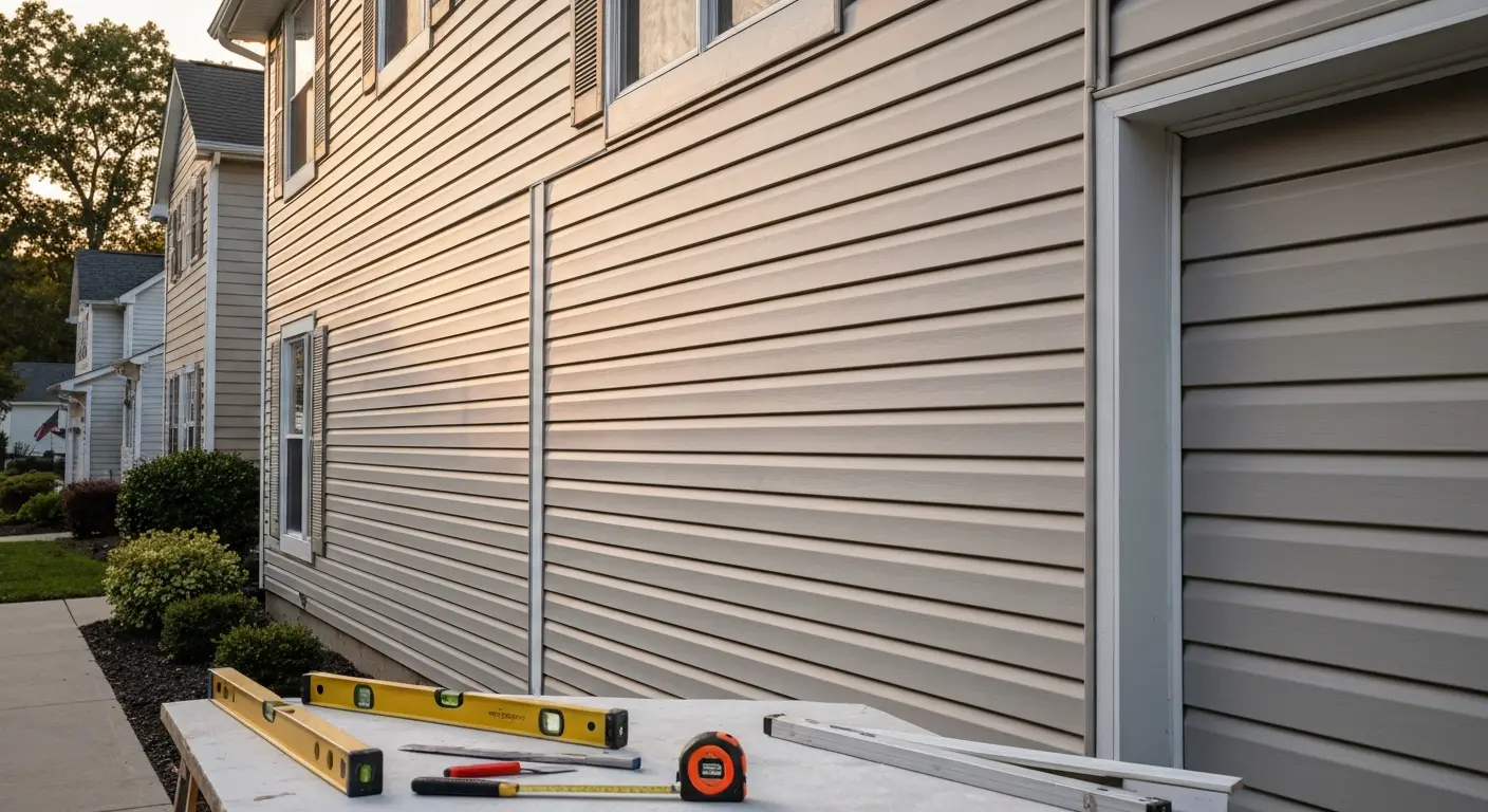 Vinyl siding installation