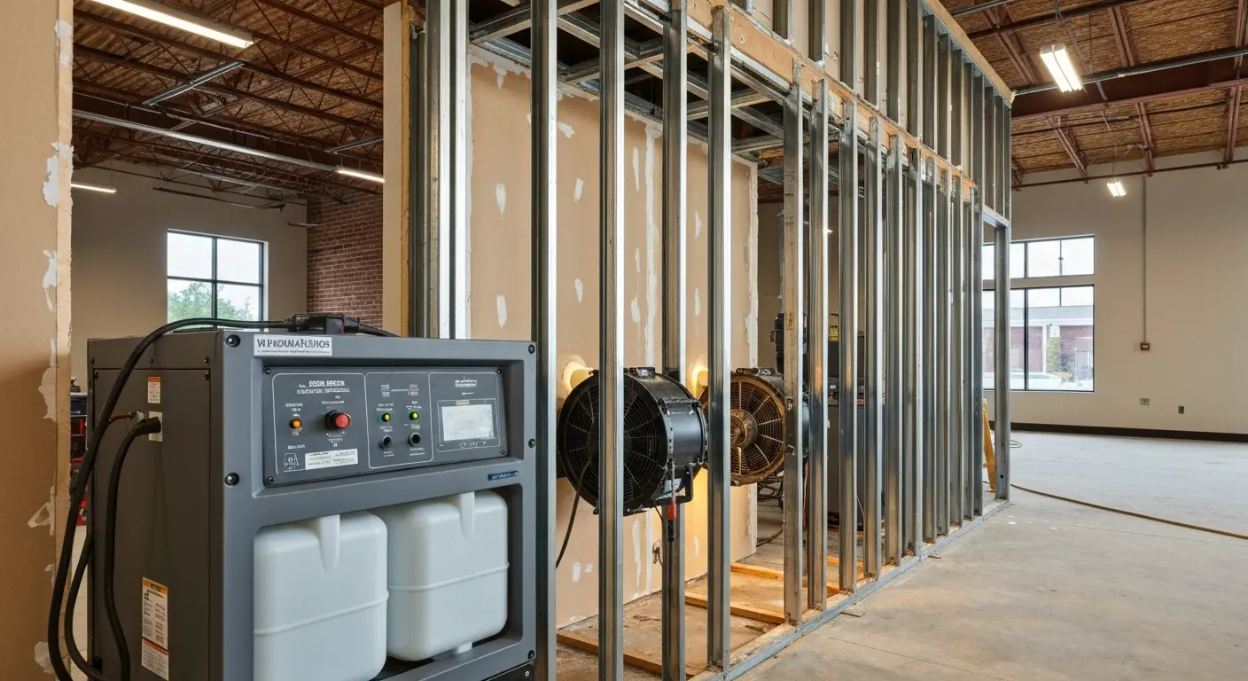 Wall cavity drying equipment