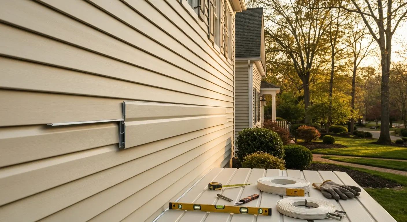 Vinyl siding on Potomac home