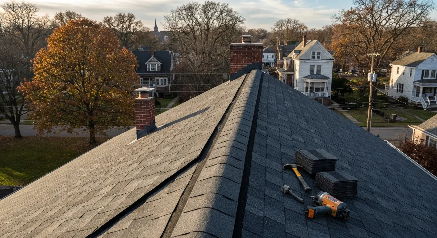 Roof installation project