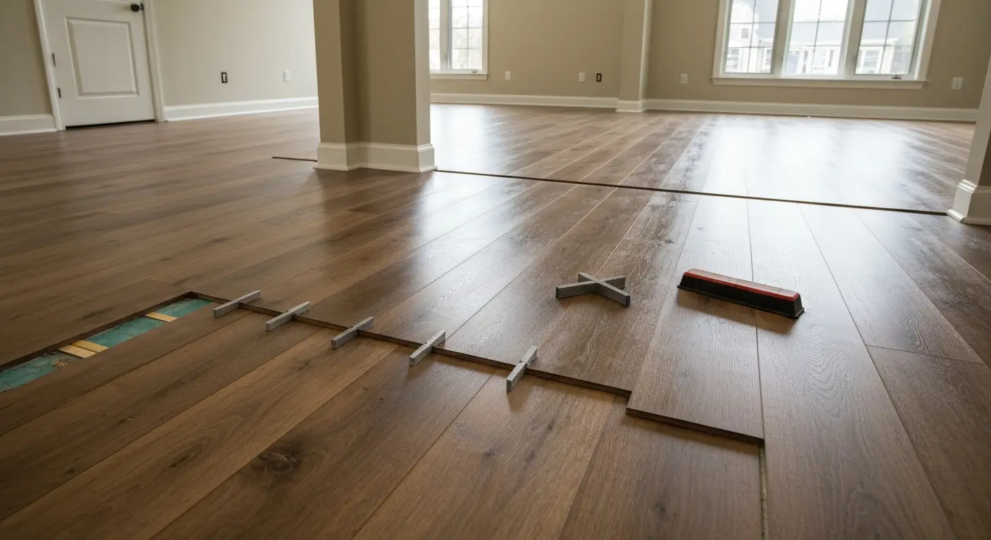 Luxury vinyl plank installation