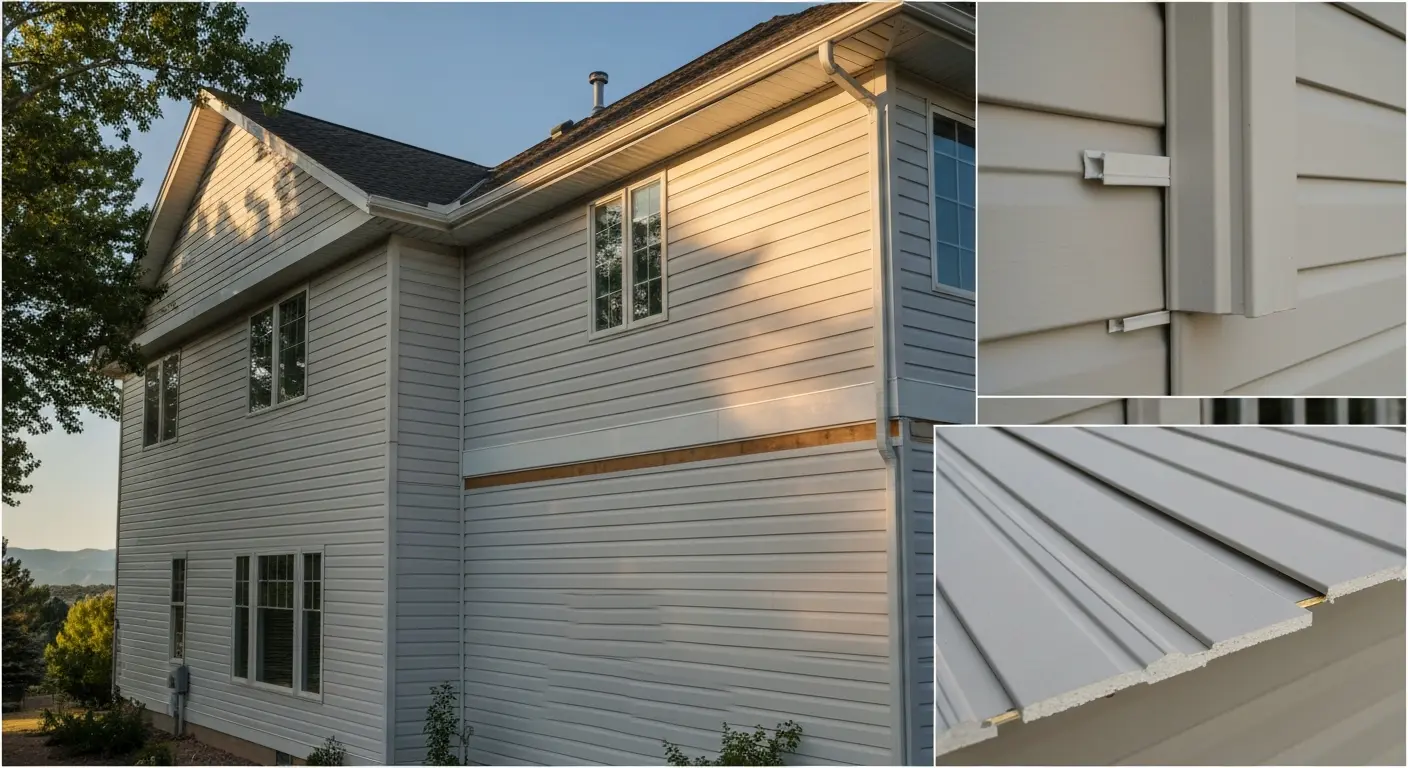 Vinyl siding installation on Great Falls colonial estate