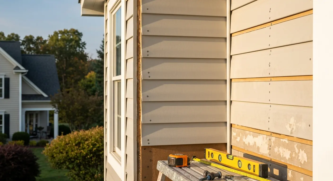 Full siding replacement