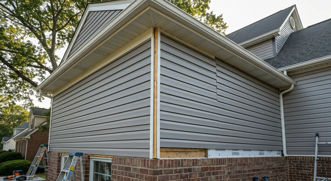 Full siding replacement on North Reston home