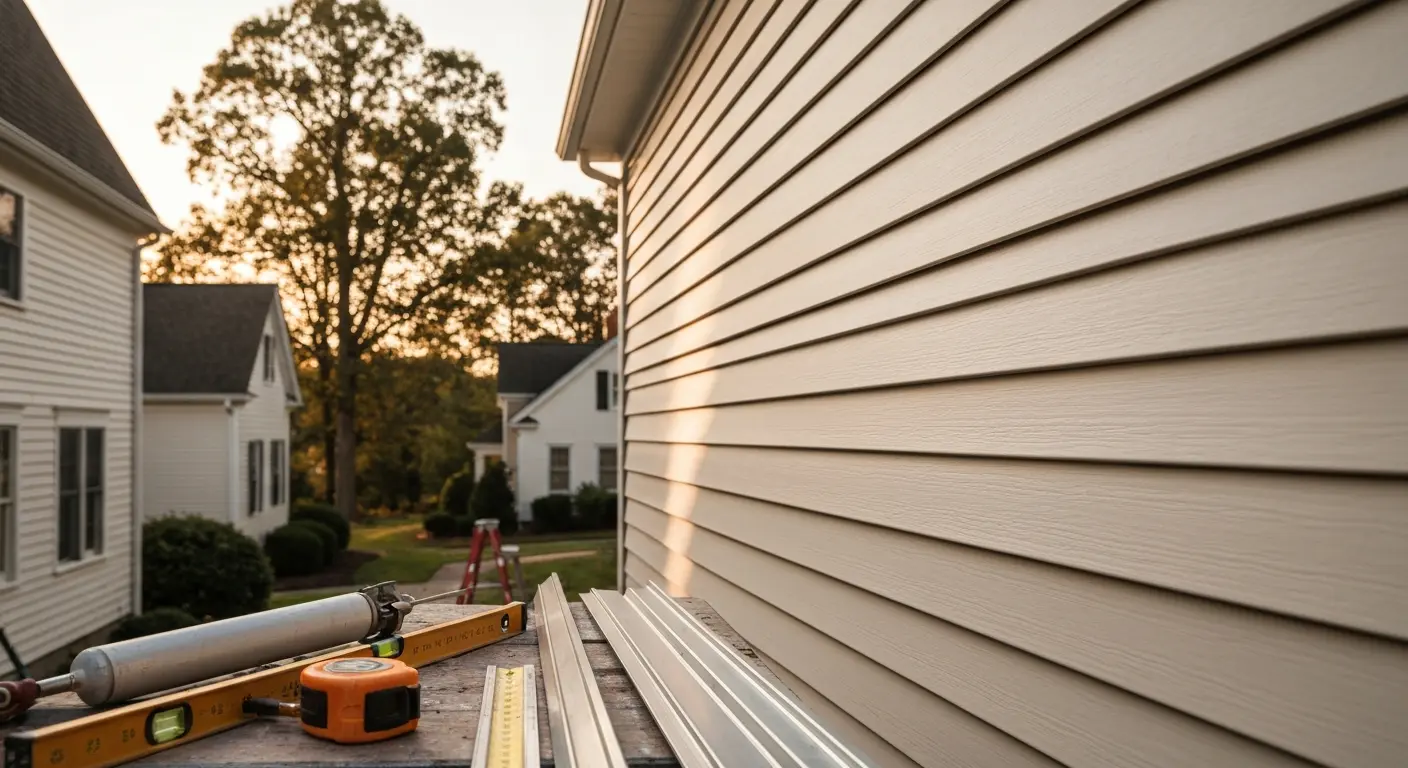 Vinyl siding installation