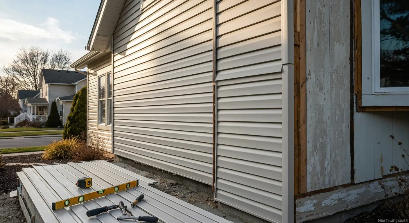 Vinyl siding installation