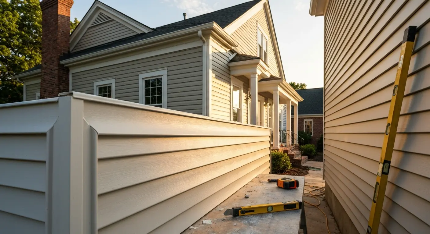 Vinyl siding installation
