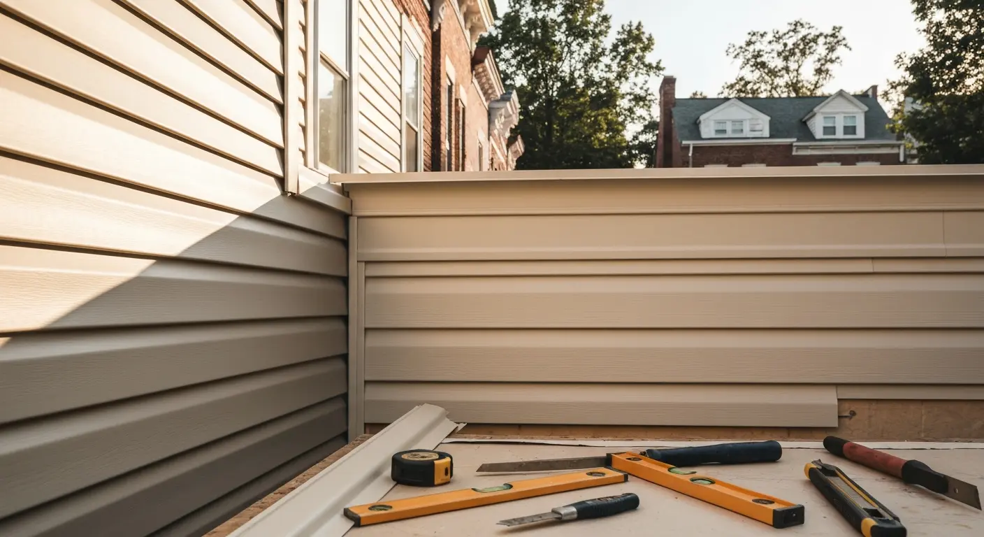 Vinyl siding installation