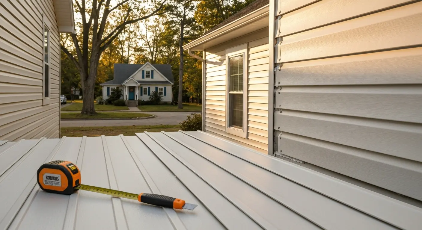 Vinyl siding installation