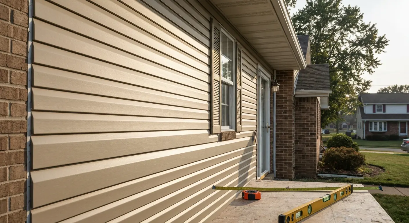 Siding repair and replacement work