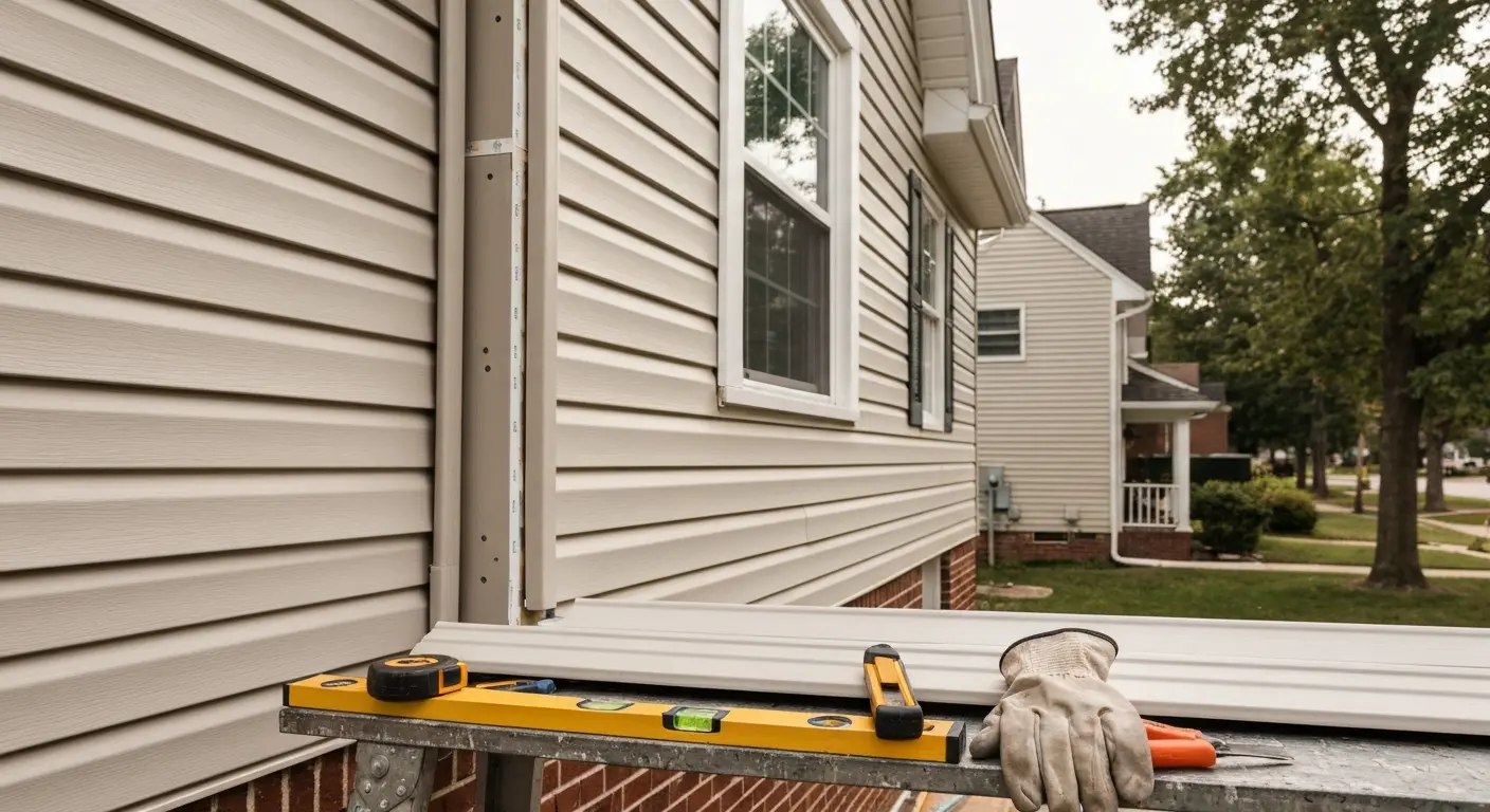 Vinyl siding installation