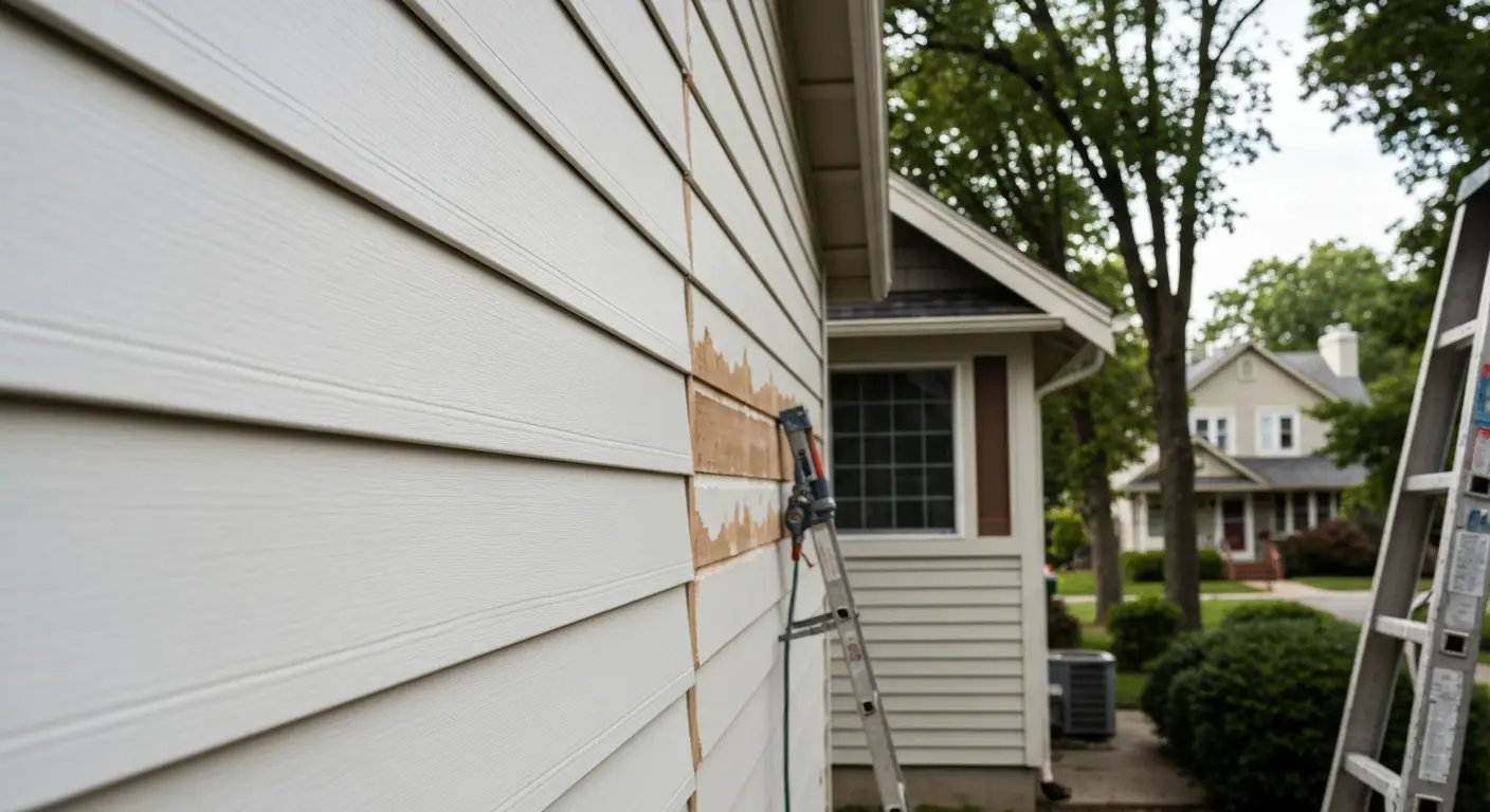 Siding repair work