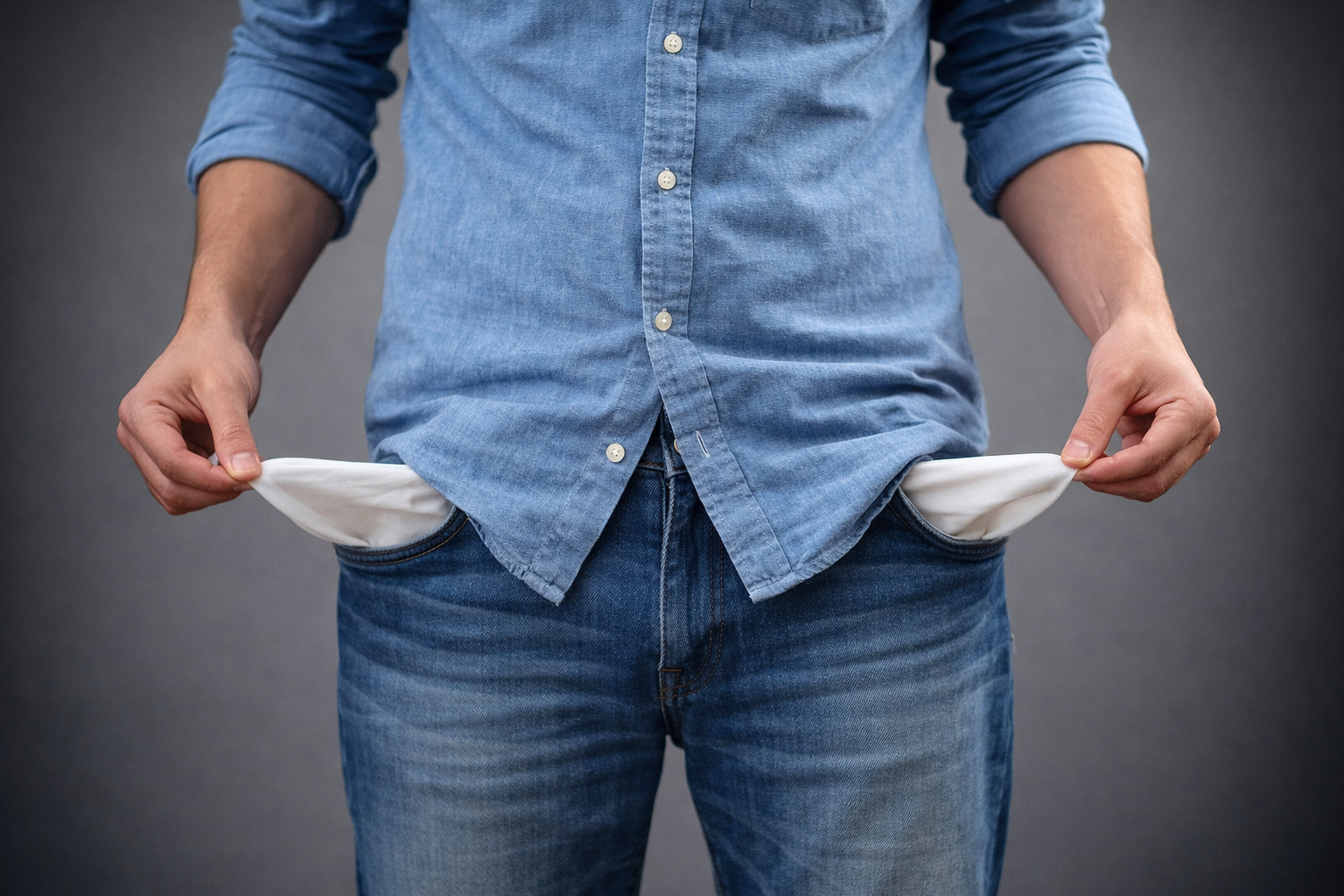 Empty pockets Empty pockets