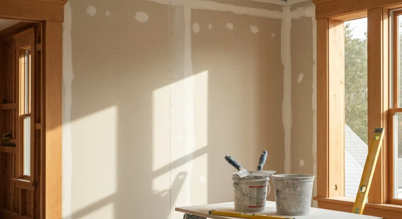 Drywall and insulation installation