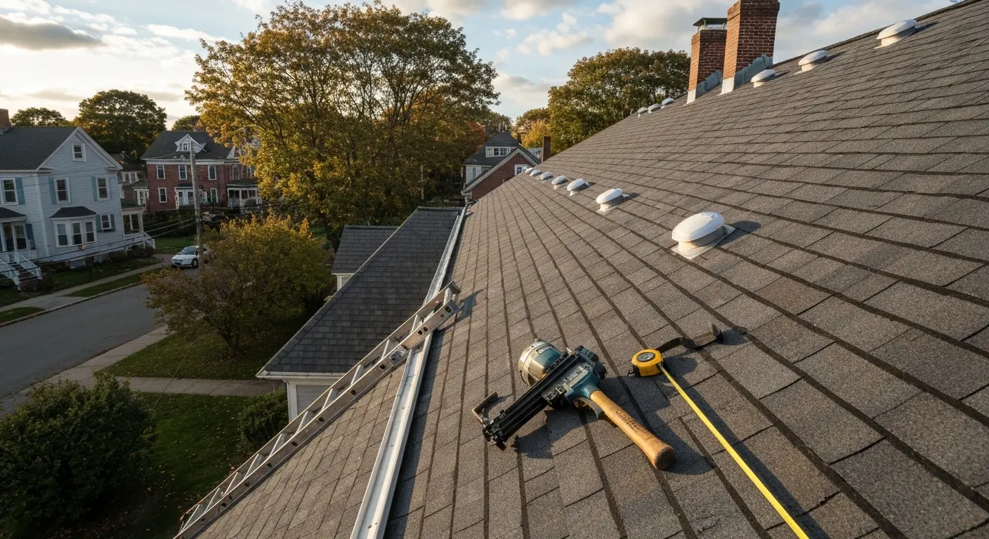 New roof installation