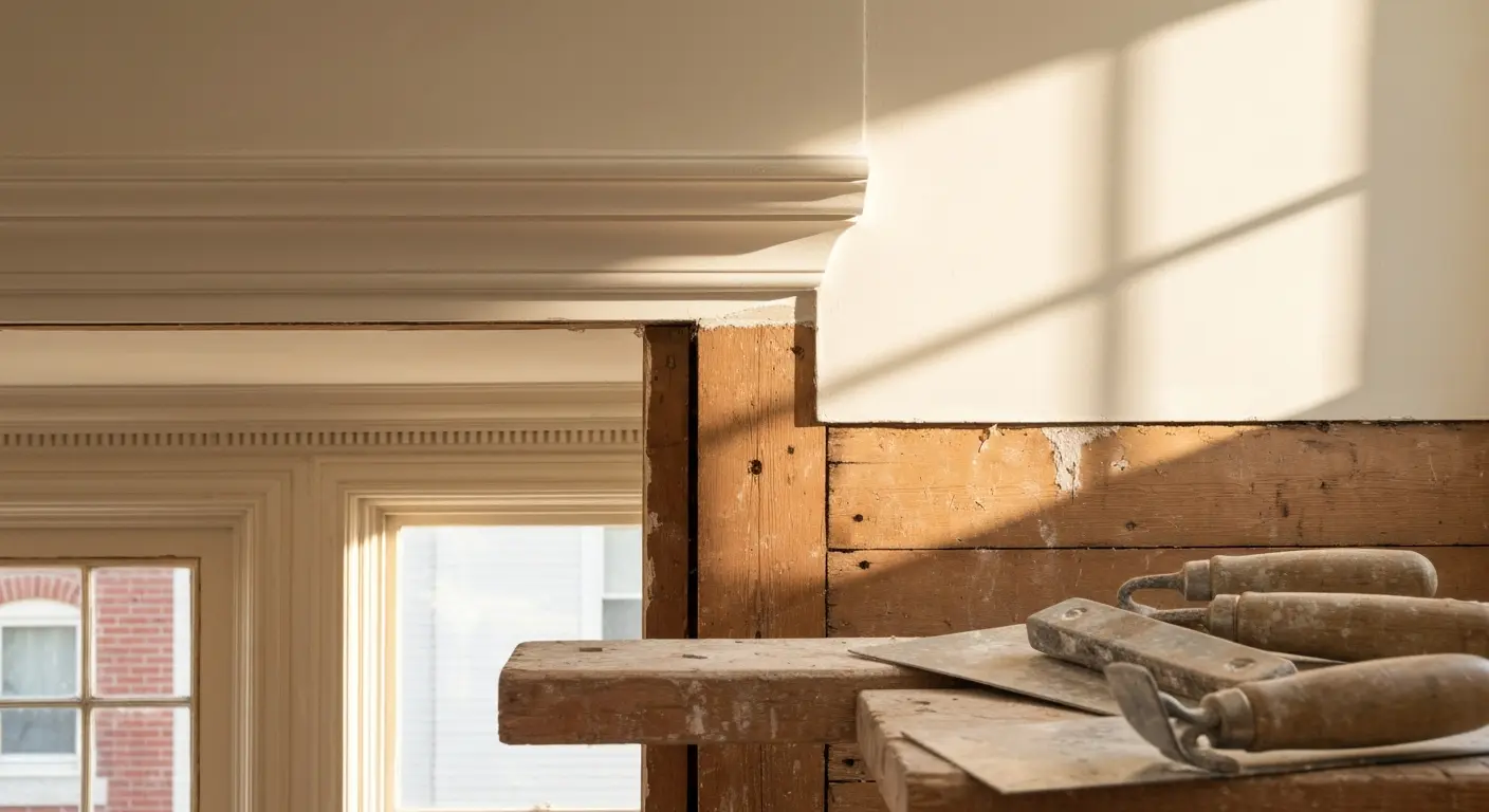 Plaster repair and restoration work