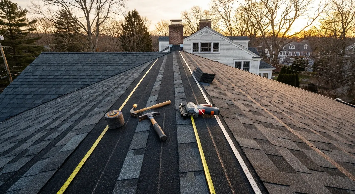 Roof installation project