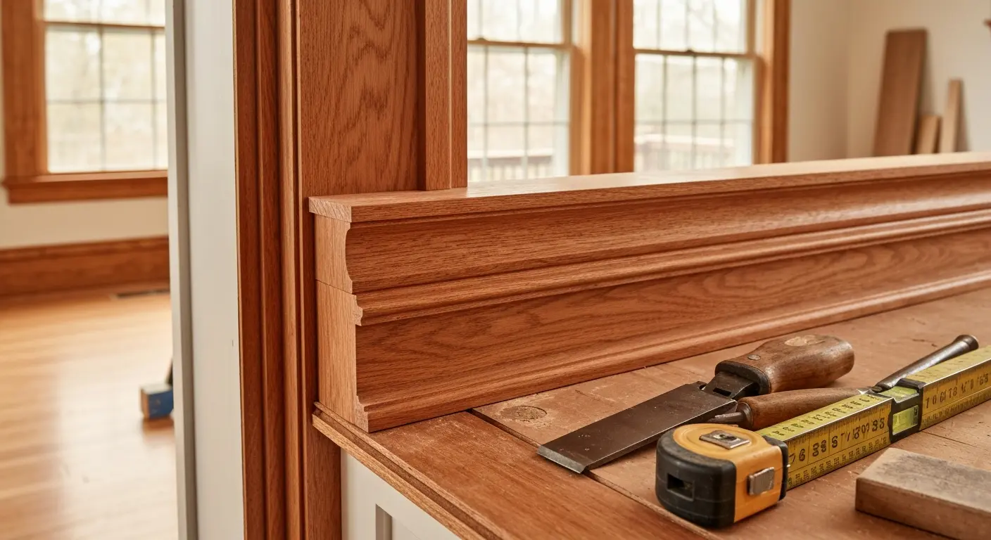 Interior finish carpentry work in Springfield MA home