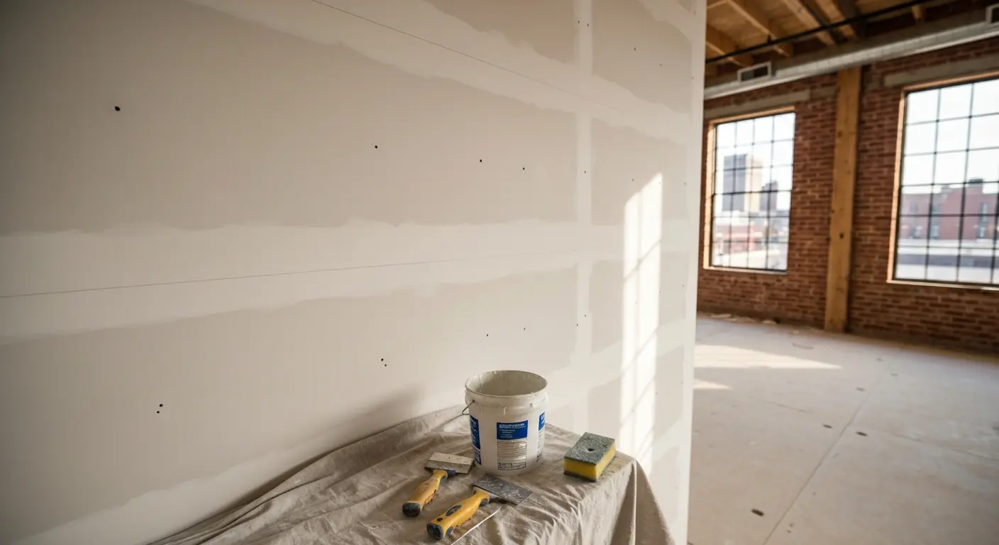 Drywall and painting work on Springfield construction project