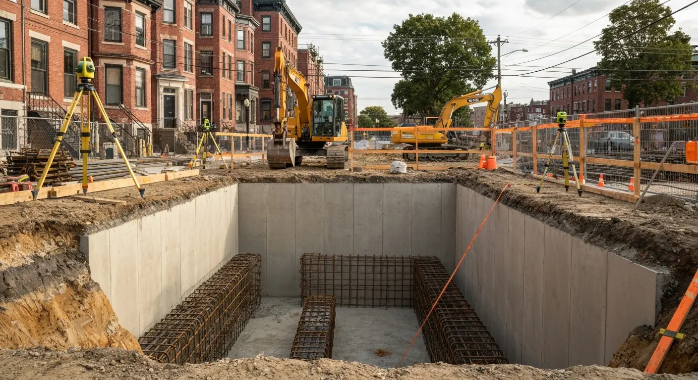 Foundation excavation project