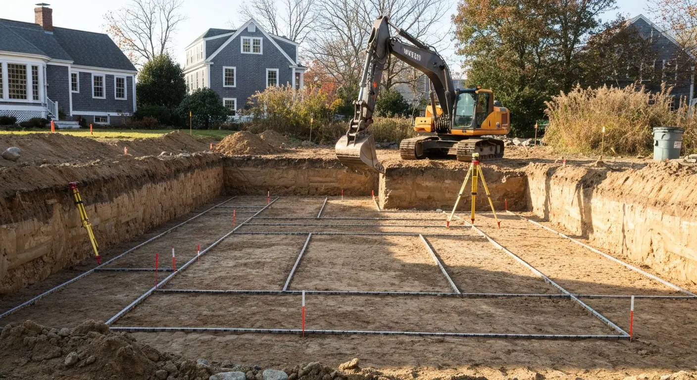 Excavation and foundation work